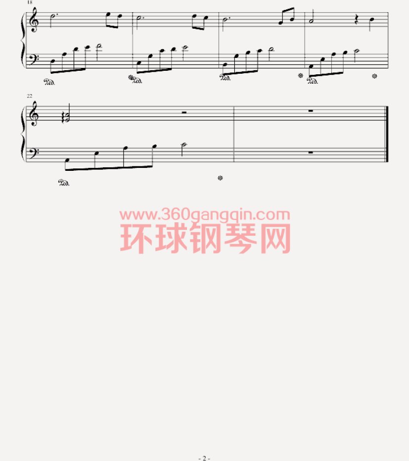 娜茜朵钢琴谱