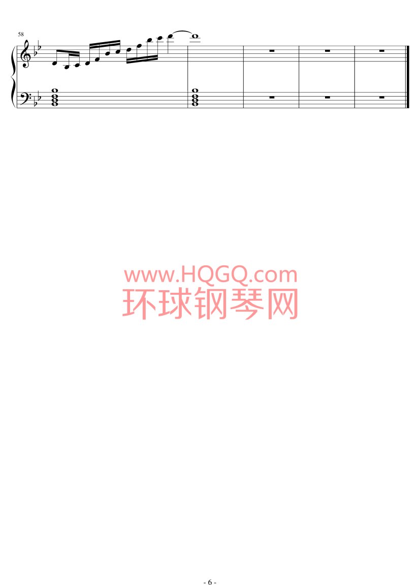 走样钢琴谱钢琴谱