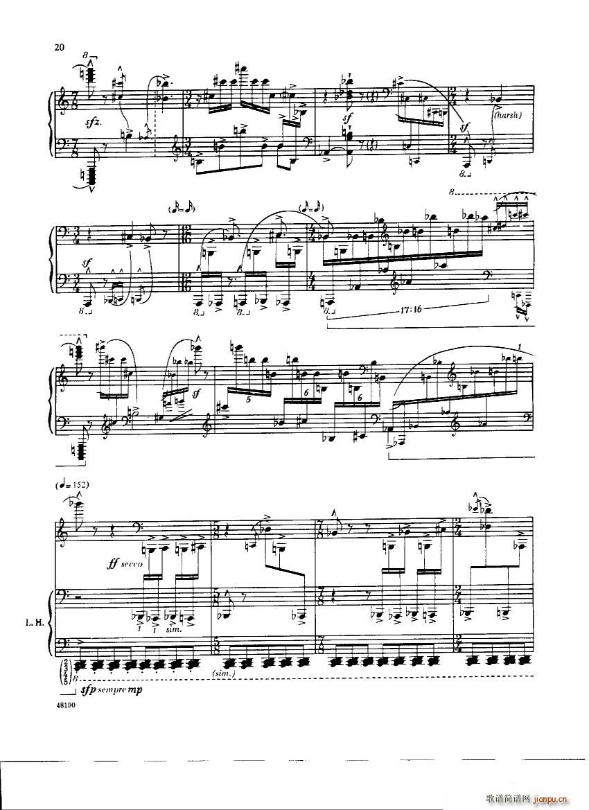 未知 《Corigliano - Etude Fantasy Etude Fantasy -》简谱