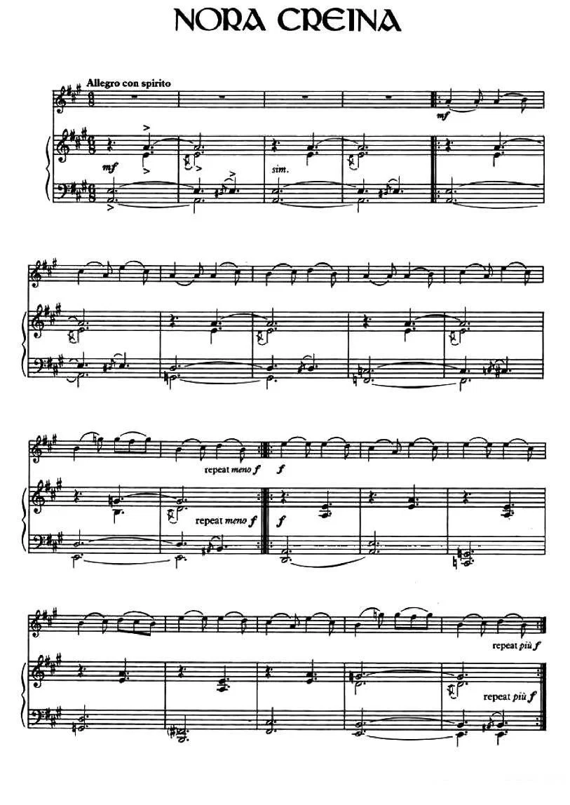 《Nora Creina》提琴谱（第2页）