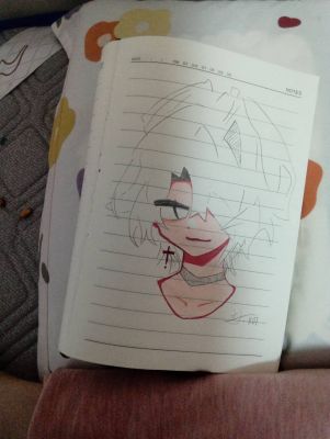 用学校发的本子画的